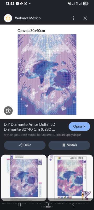 Demantasteina mynd litir 19