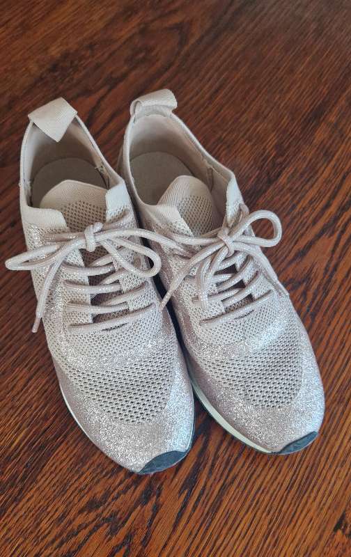 Strigaskór bleikir/glimmir