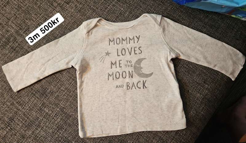 Grà peysa mommy loves me 3m