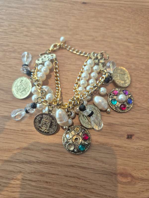Vintage Perlu allskonar armband