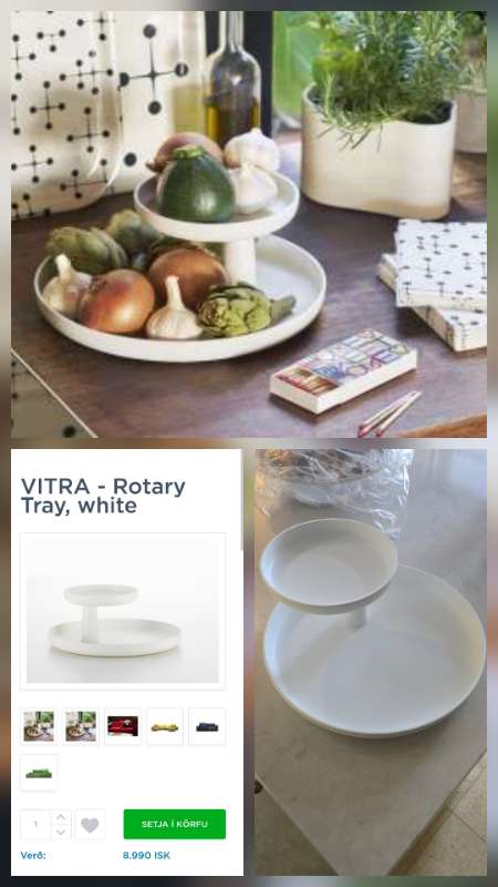 Vitra Rotary Tray bakki