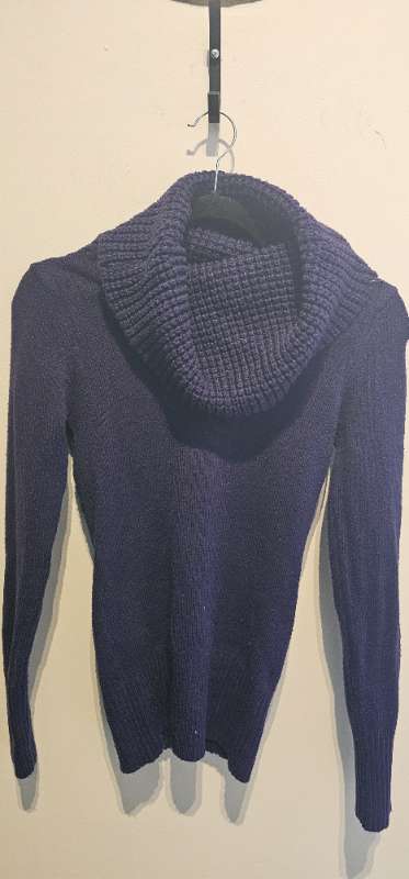 Purple neck sweater