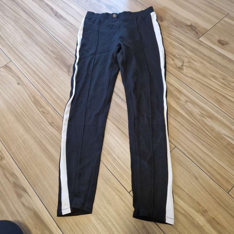 Hvítt rönd Zara buxur