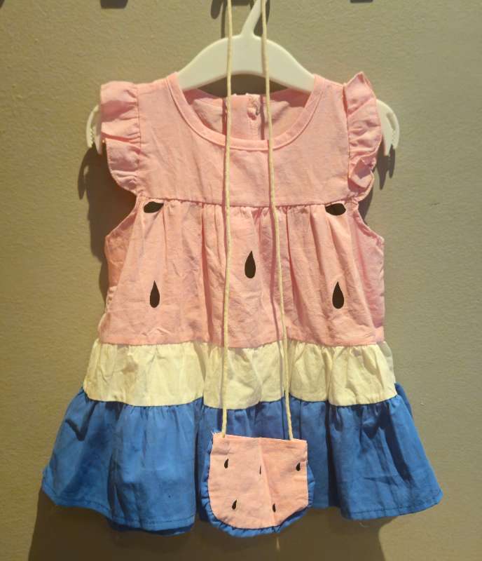 Kjóll jarðaber + veski