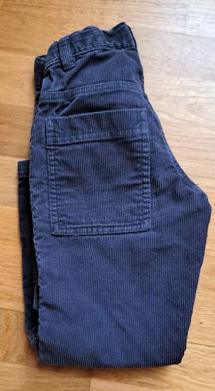 Gráar flauelsbuxur Benetton