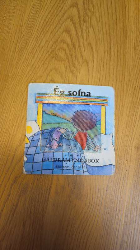 Ég sofna við galdramyndabók.