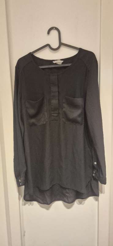 Skyrta svört h&m m.vösum