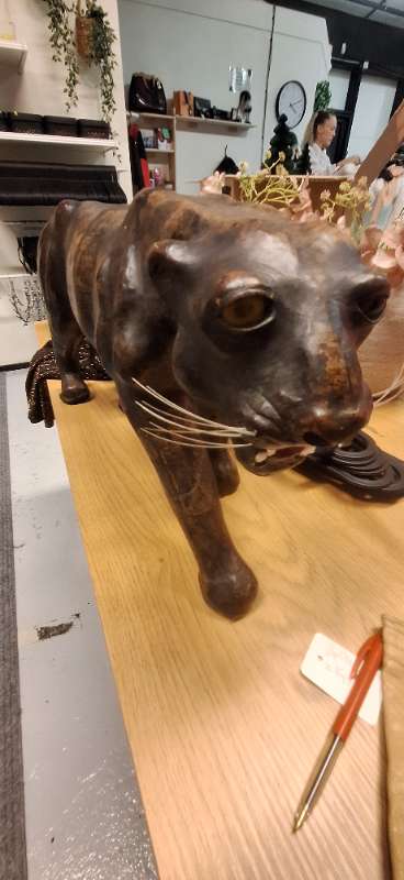 Leður jagúar vintage