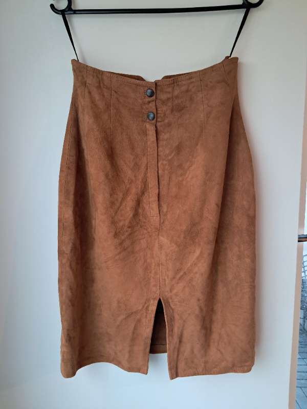 N Ekta rússkinspils Vintage