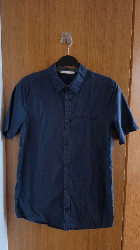 H&M stutterma skyrta blá