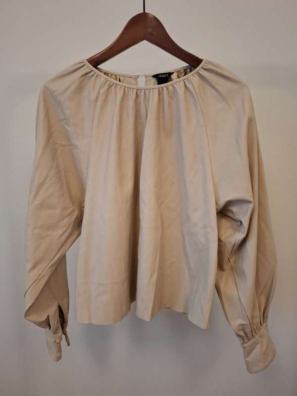 Beige pleður skyrta Lindex