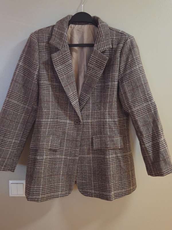 Glen plaid blazer