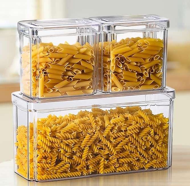 Nýtt 3 pcs sett glær box