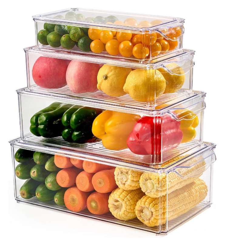 Nýtt 4pcs glær box sett