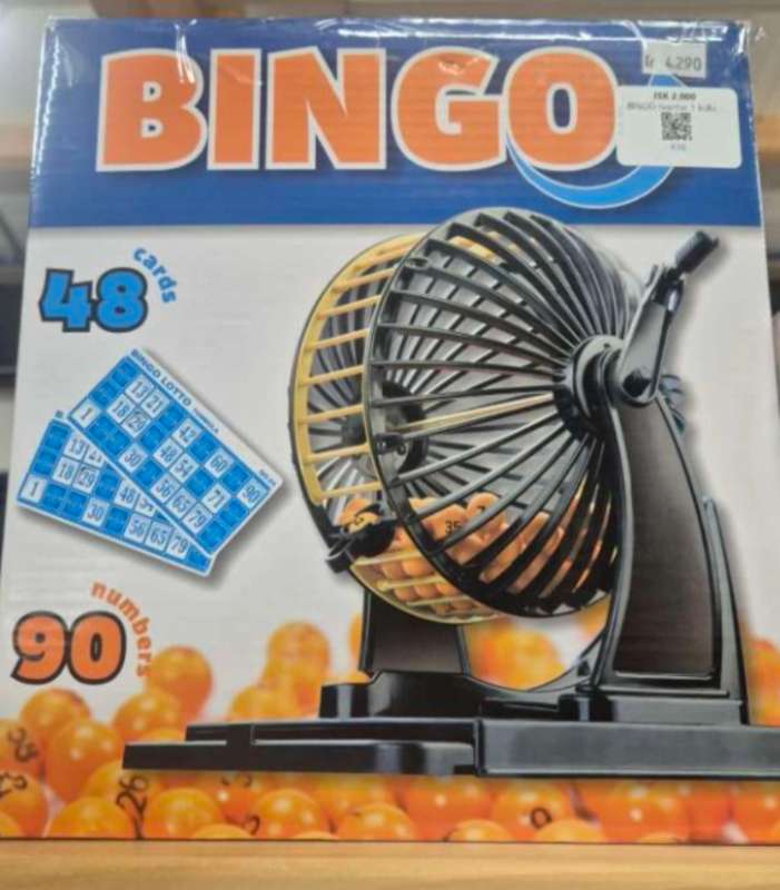 BINGÓ (vantar 1 kúlu en búið að setja 1 auka kúlu)