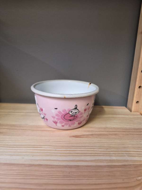 Bleikur moomin skál