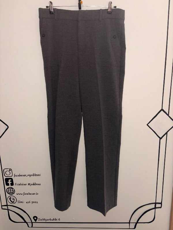 Gráar buxur large