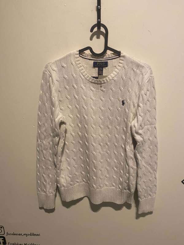 Peysa hvít Ralph Lauren