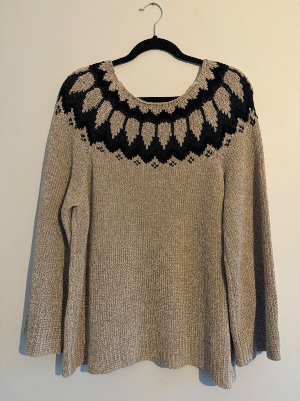 Farmers Market Beige Fell Peysa