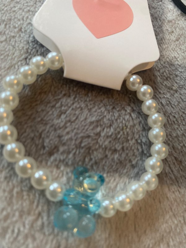 Nýtt blátt gúmmíbangsa armband