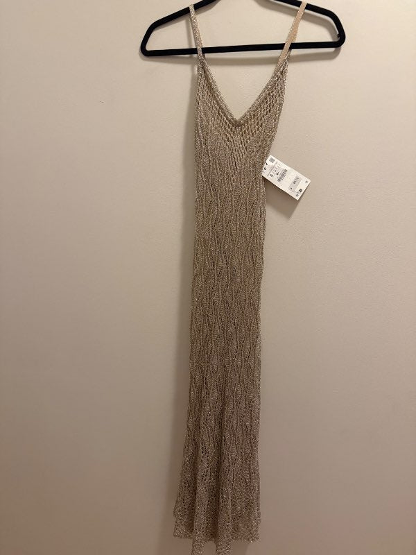 Zara Gold metallic dress