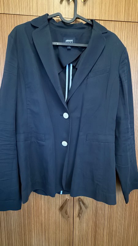 Vintage blazer blár Armani jeans s/l