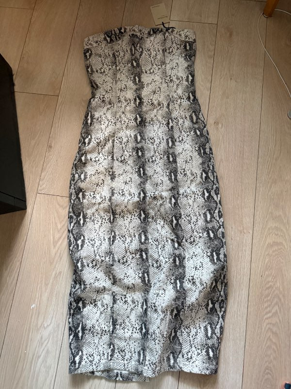 Snakeskin tube dress