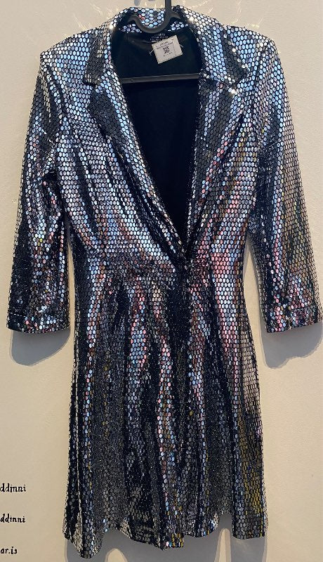 Bershka silfur blazer