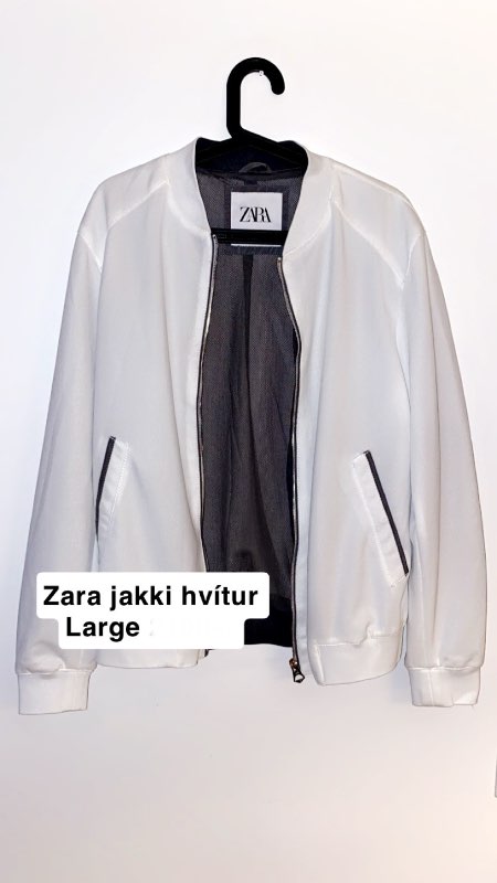 Zara hvítur jakki L 1900
