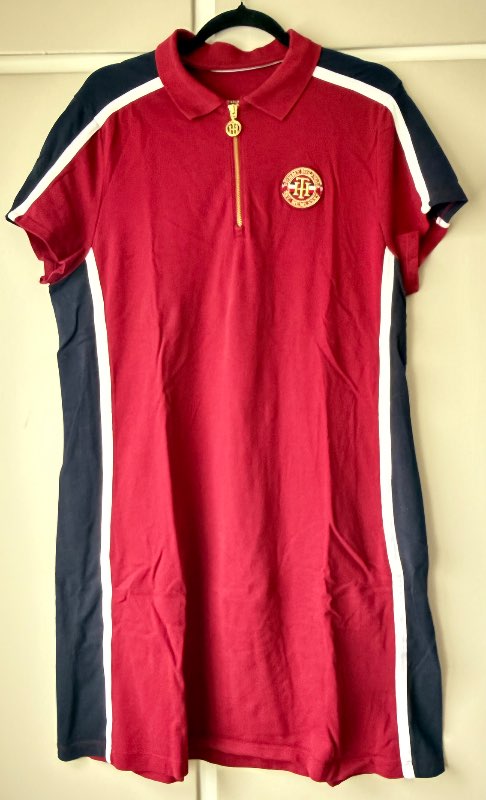Tommy Hilfiger kjóll vínrauður