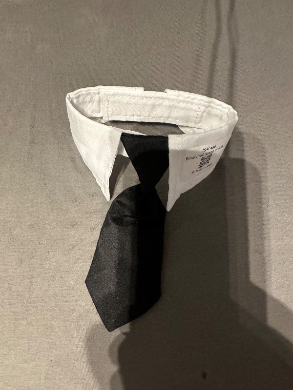 Bindi með kraga svart&hvítt