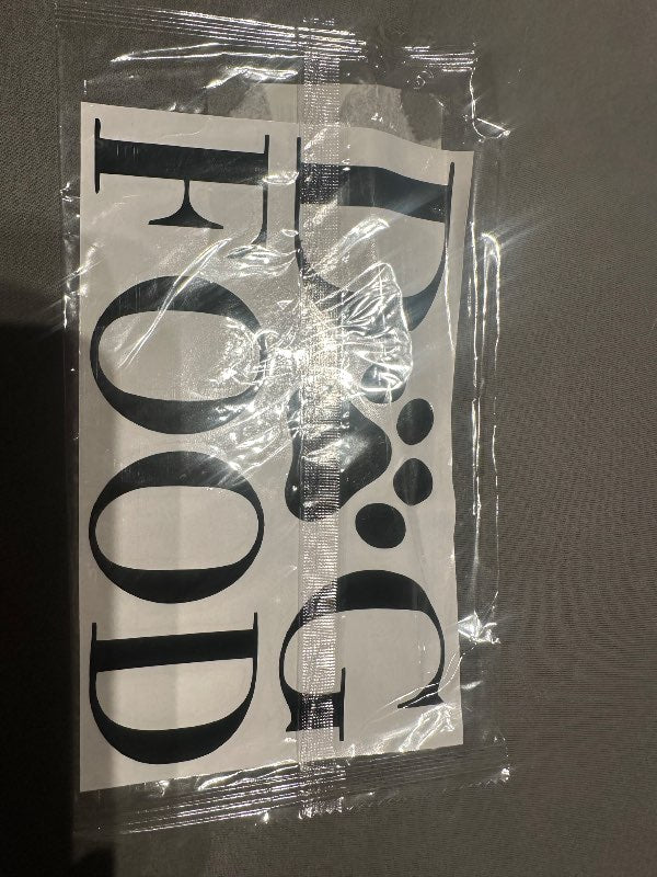 Límmiði dog food