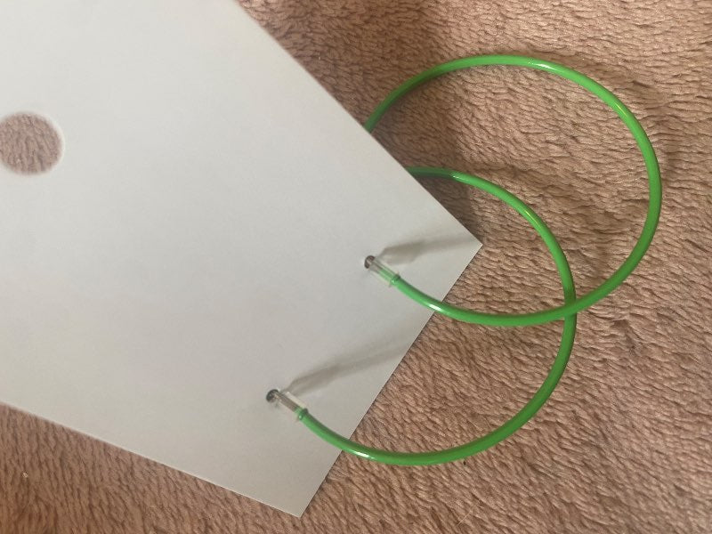 Grænir hoop lokkar
