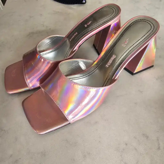 Bershka bleikir hælaskór
