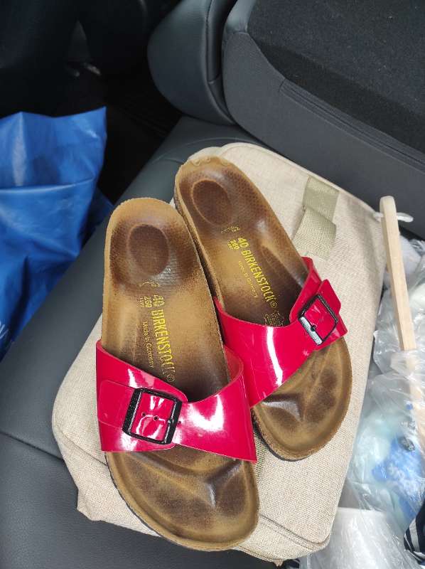 Inskór birkenstock 40 rauð