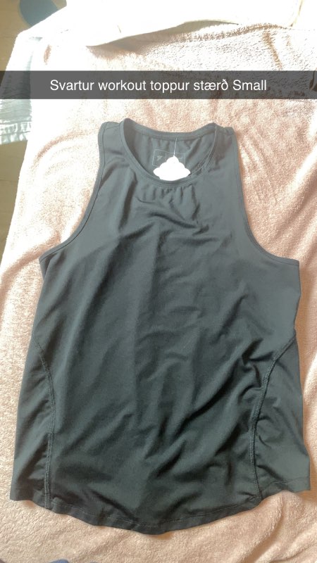Black workout top