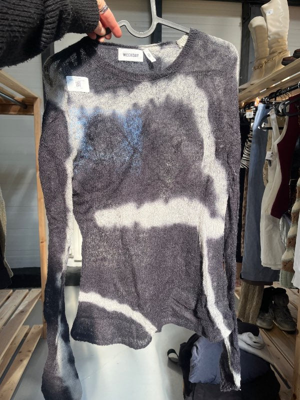Weekday - svarthvítt knit