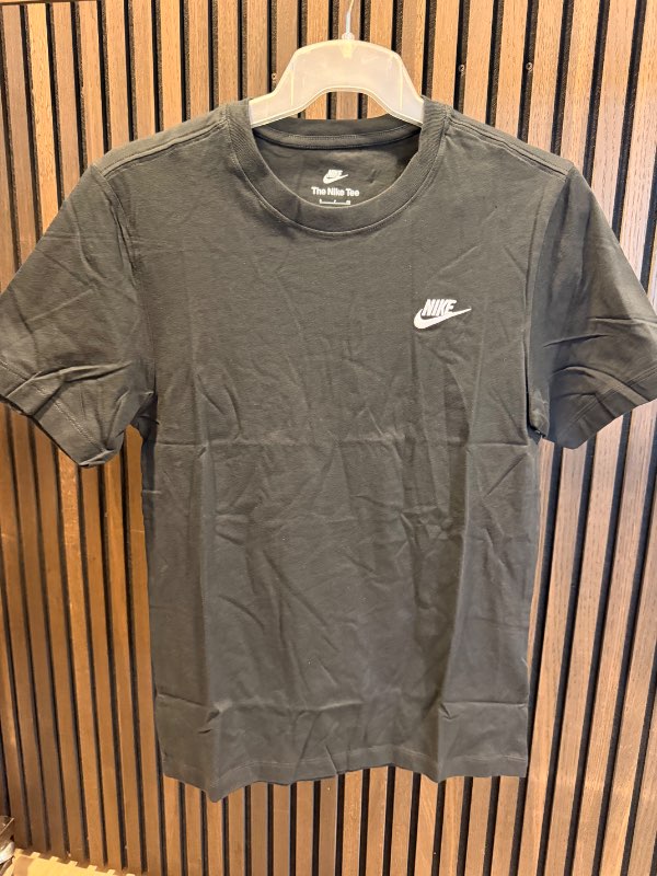 NIKE Stuttermabolur svartur