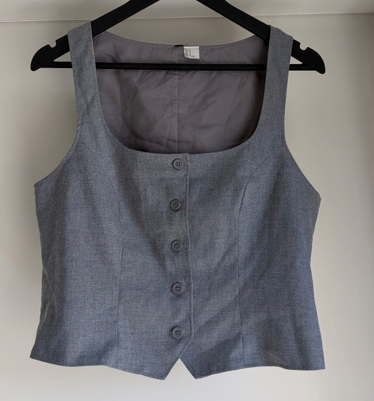 H&M grátt vesti