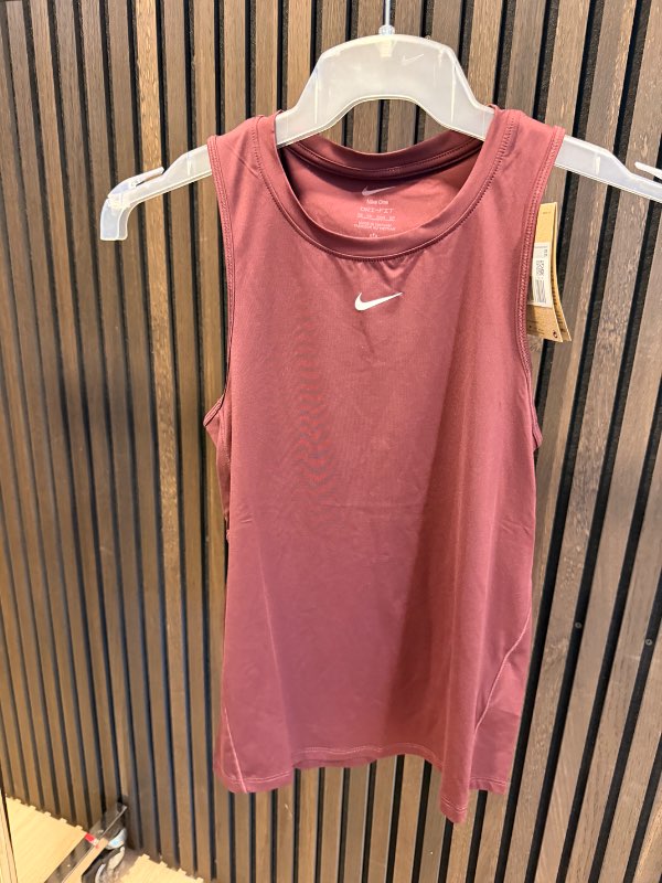 NIKE Hlýrabolur vínrauður
