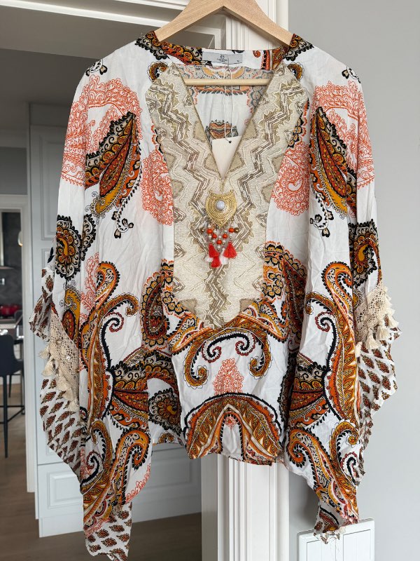 Boho blússa ónotuð one size