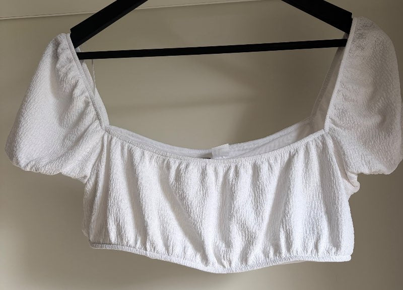 H&M hvítur toppur