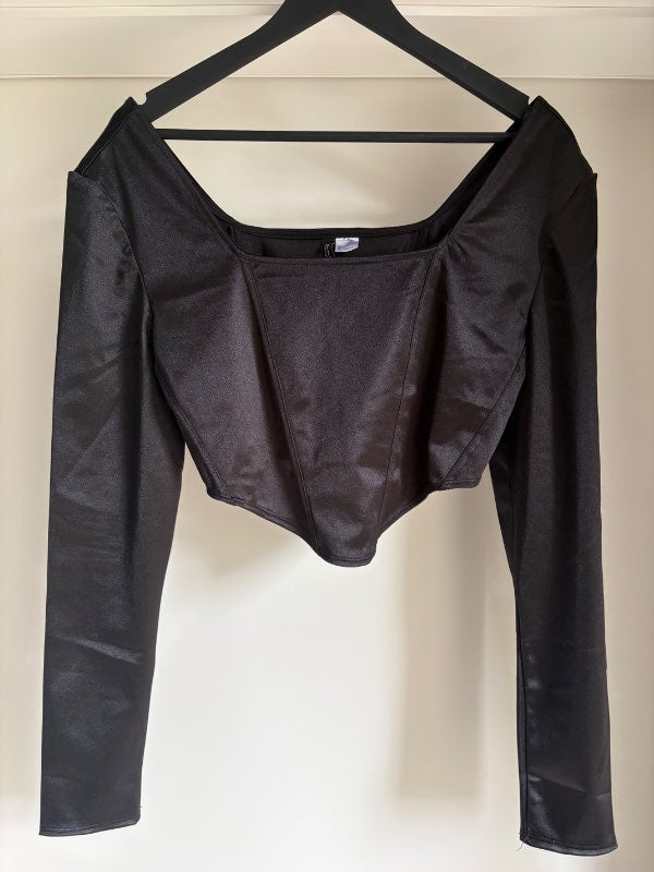H&M svartur langermatoppur