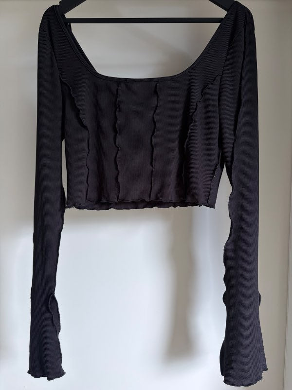 Shein svartur langermabolur