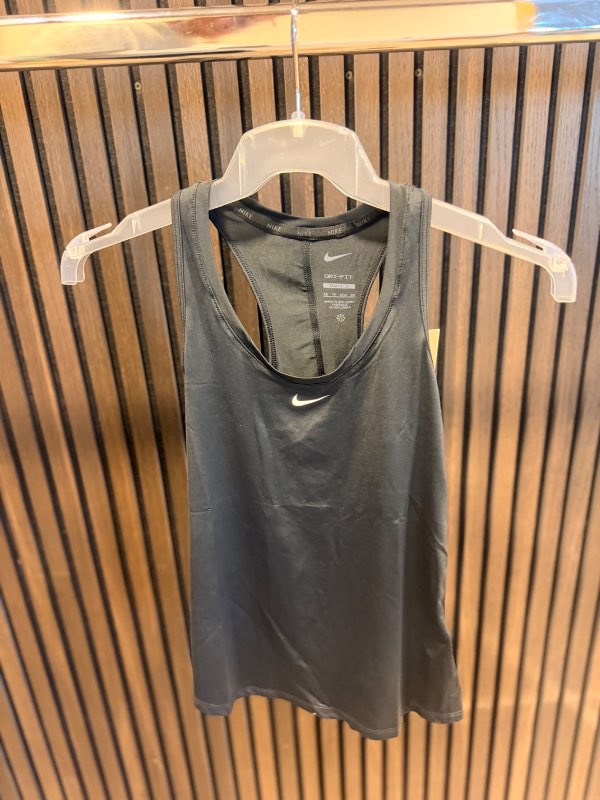 NIKE Hlýrabolur svartur opið bak