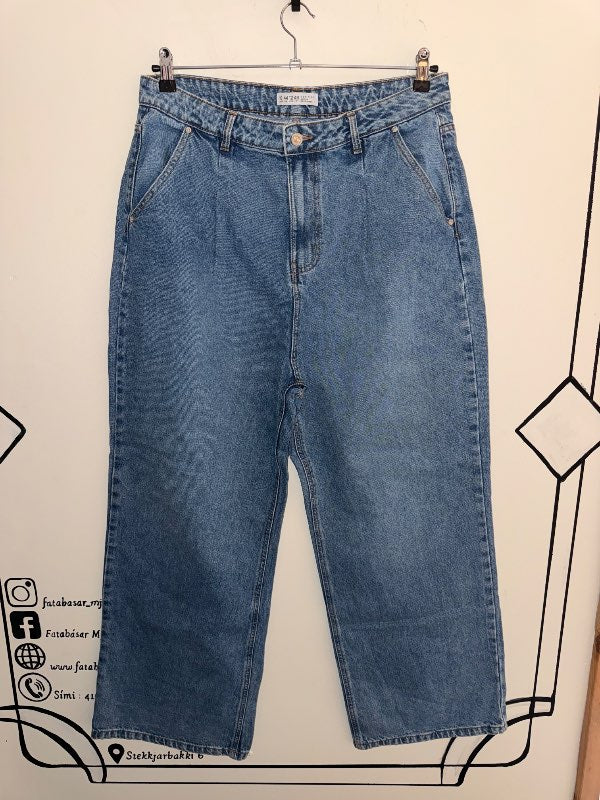 Denim gallabuxur