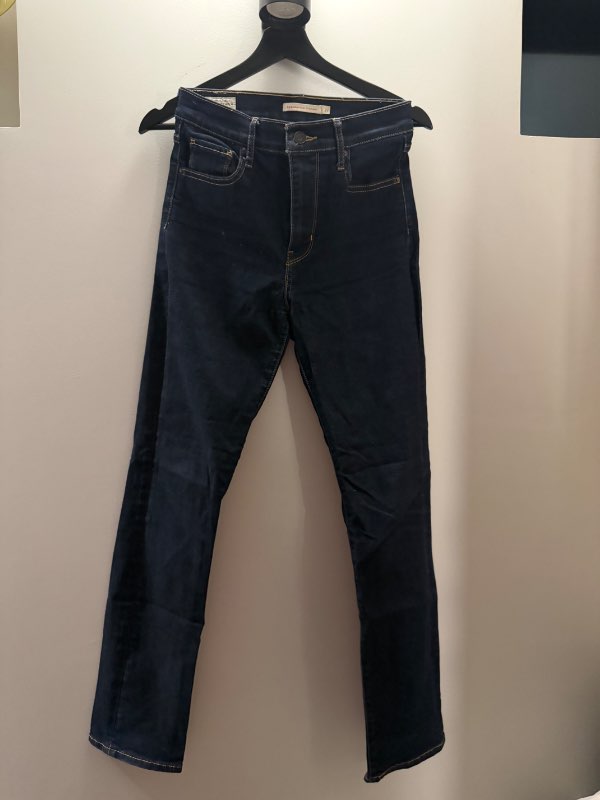 Levis gallabuxur high rise straight