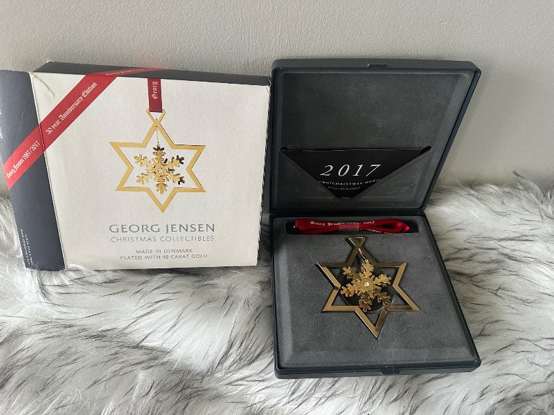 Georg Jensen jóla órói gull 2017 stjarna