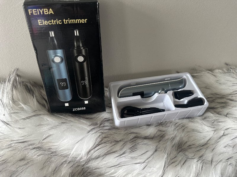 Rafmags trimmer nef og eyrnahár nýr blár