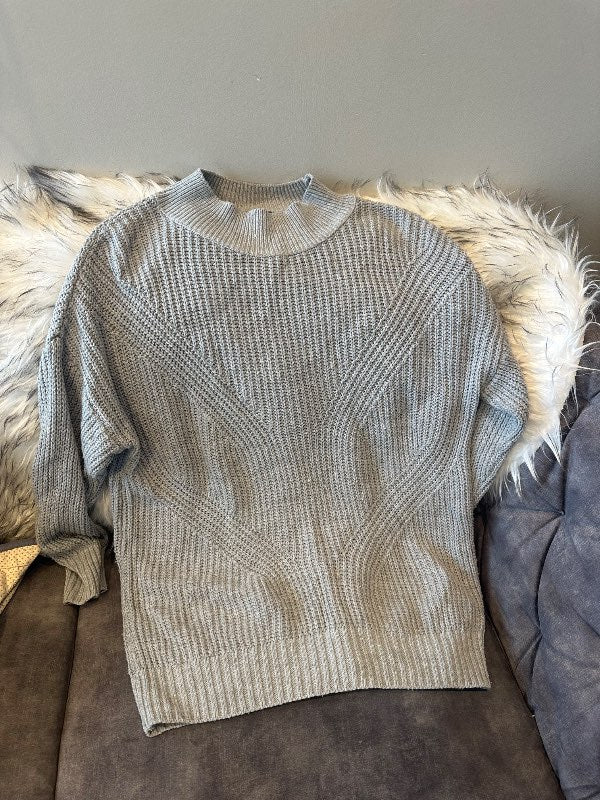Grá peysa síð primark M